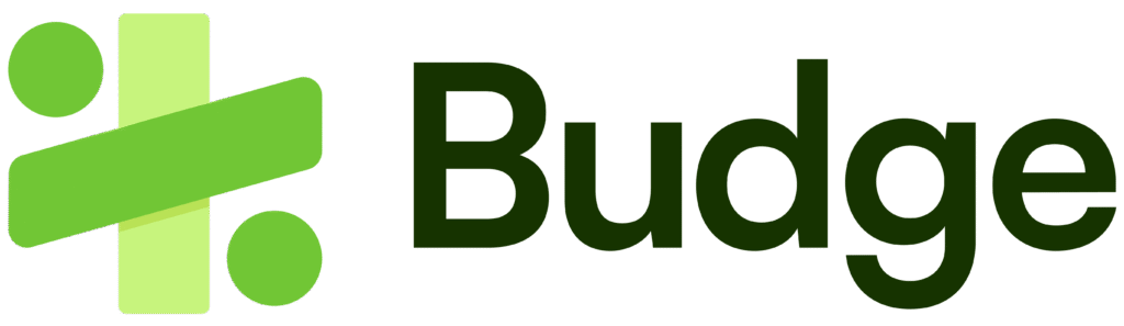 Budge Cover Logo White